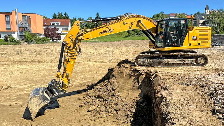 Zellinger investiert in Cat 320 mit Trimble 3D 